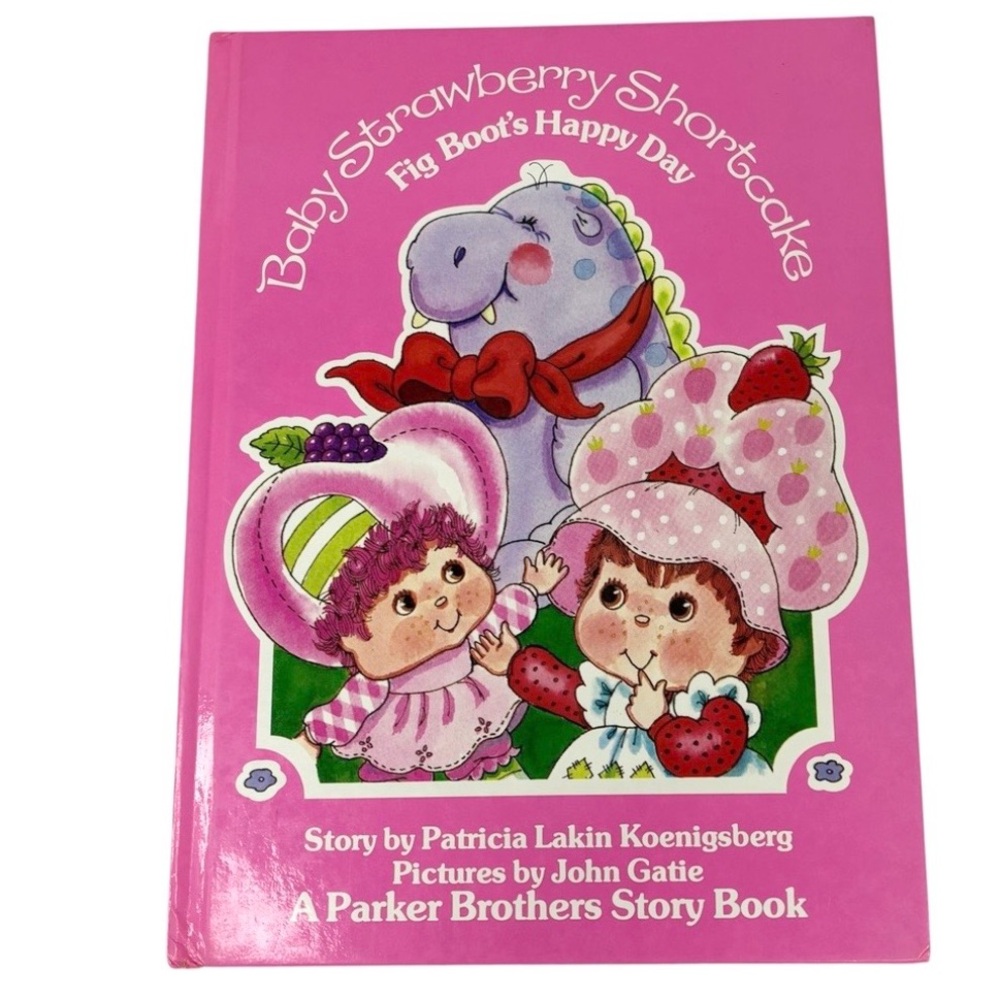 Vintage 1984 Baby Strawberry Shortcake Fig Boot’s Happy Day Hardcover Book